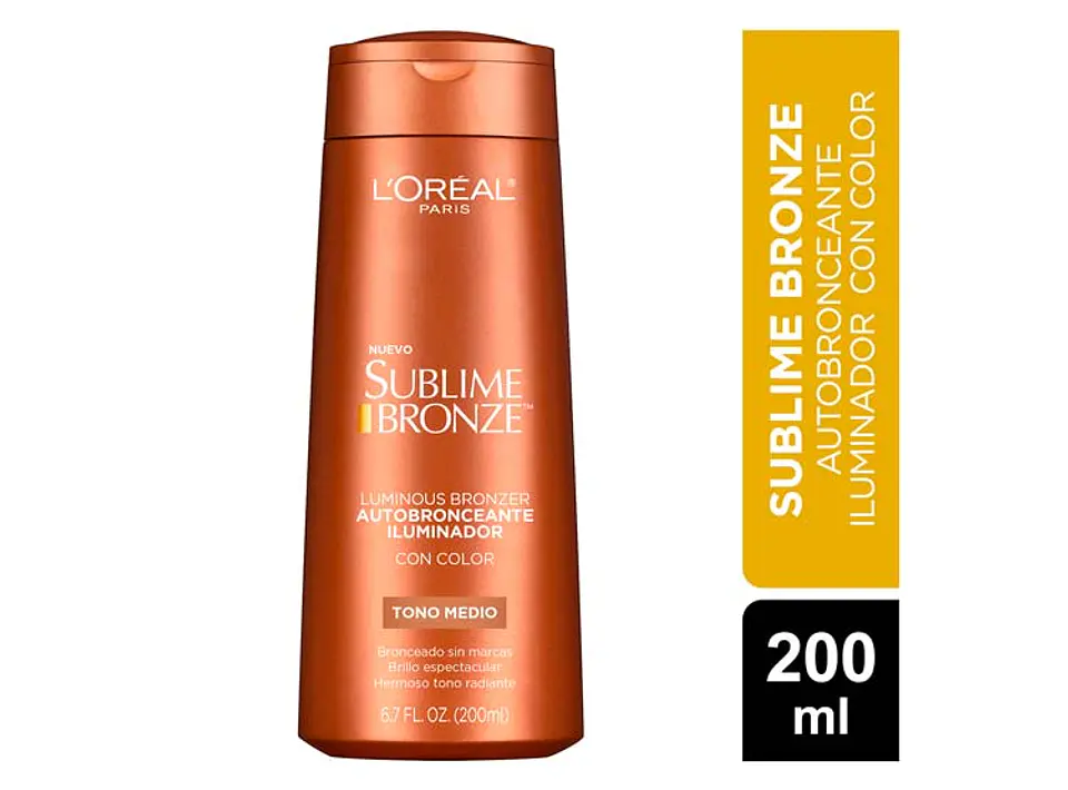 Autobronceador Sublime Bronze Tono Medio (200 ml) - LOREAL 1