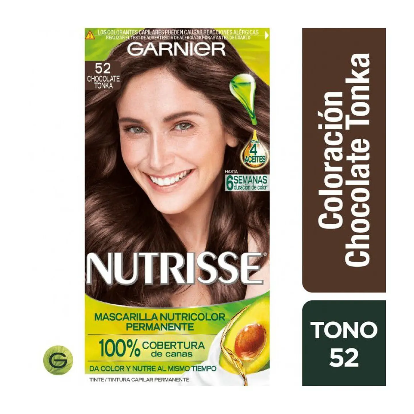Tintura de Cabello - GARNIER CHOCOLATE TONKA 52 (67,5 ml) 1