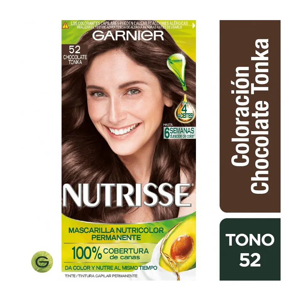 Tintura de Cabello - GARNIER CHOCOLATE TONKA 52 (67,5 ml) 1