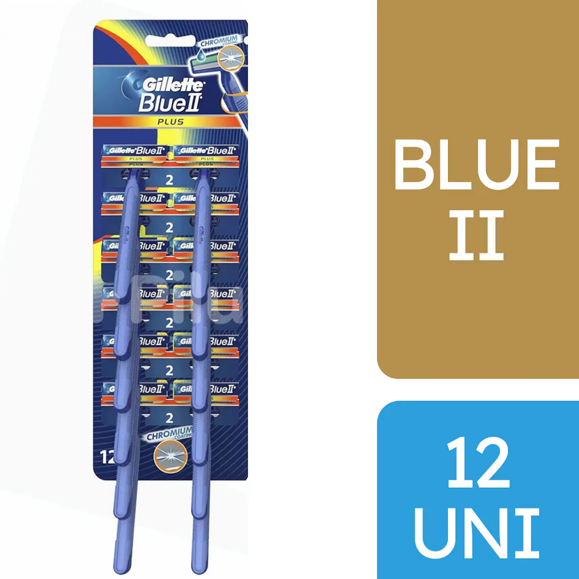 Gillette Blue II Plus (PACK 12U) 1