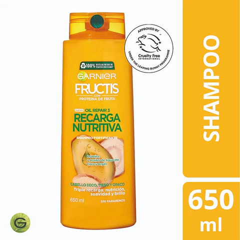Shampoo Fructis Recarga Nutritiva 650ML - GARNIER