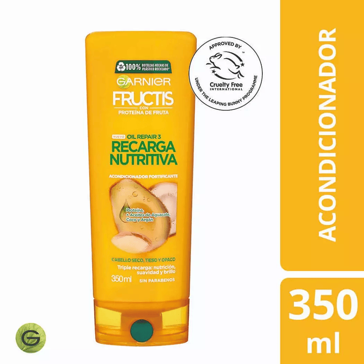 Acondicionador Fructis Oil Repair Recarga Nutritiva 350ml 1