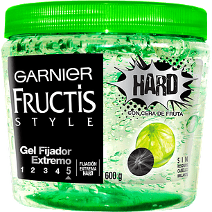 Gel Fijador Fructis Style Hard Tarro 600 Gr - GARNIER