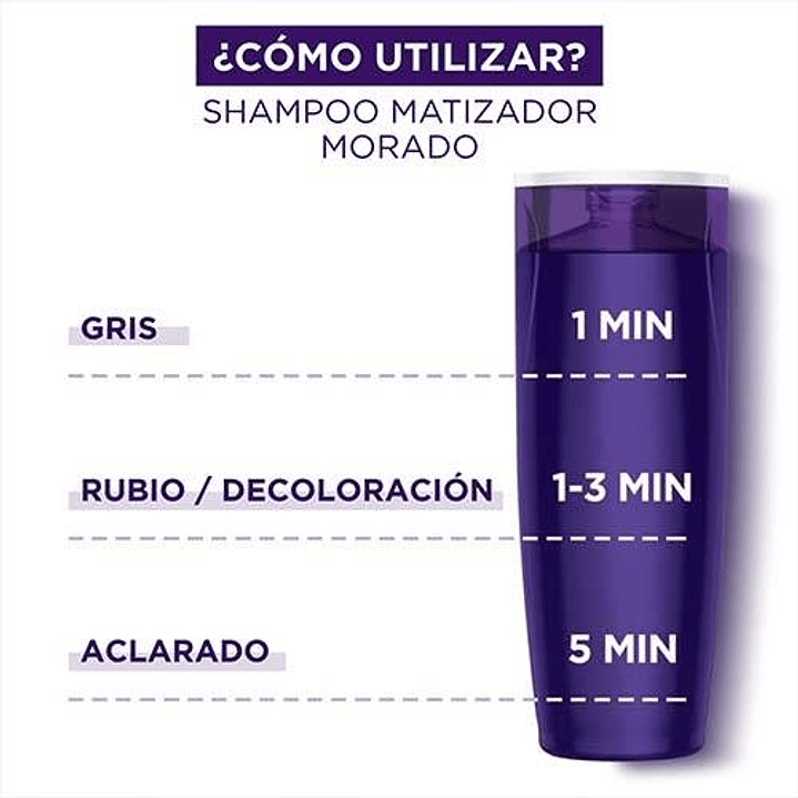 Shampoo Color Vive Matizador Morado 200 ML - LOREAL 3