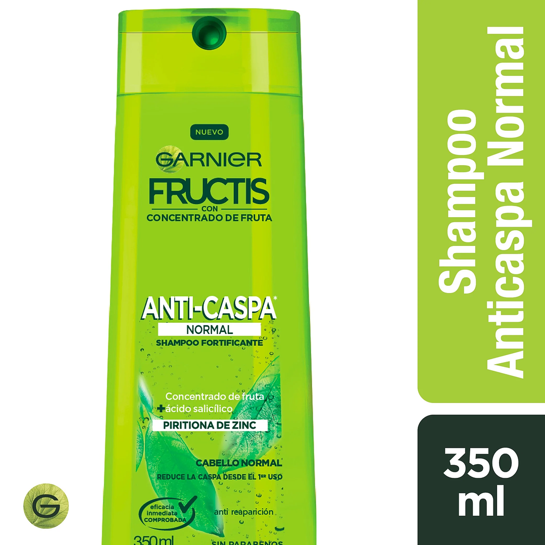 Shampoo Fructis Anticaspa - GARNIER NORMAL (350 ML) 1