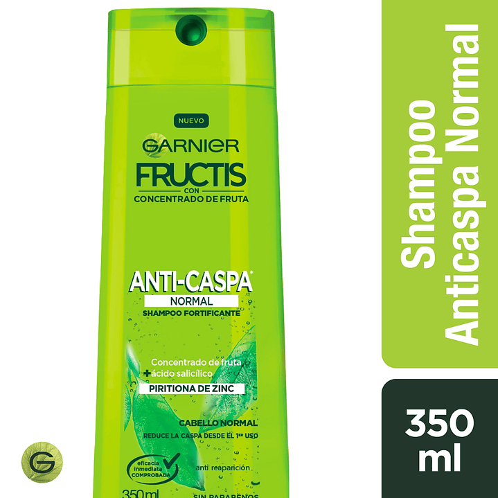 Shampoo Fructis Anticaspa - GARNIER NORMAL (350 ML) 1