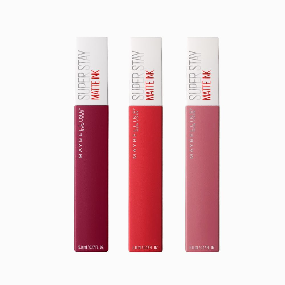 Pack X3 Labial Super Stay - MAYBELLINE MATTE INK NYC FAVS