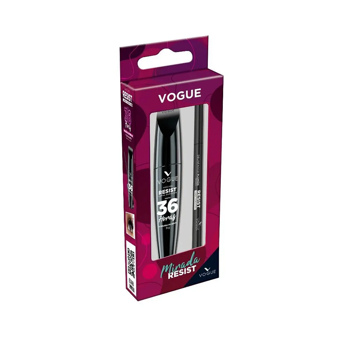 Set Máscara de pestañas + Delineador Mirada Resist - VOGUE 1