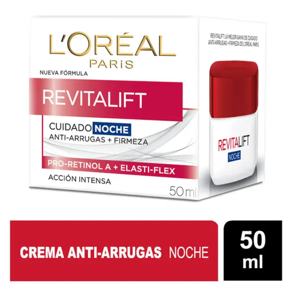 L'Oréal Paris Crema Revitalift Antiarrugas Noche x 50 mL 1
