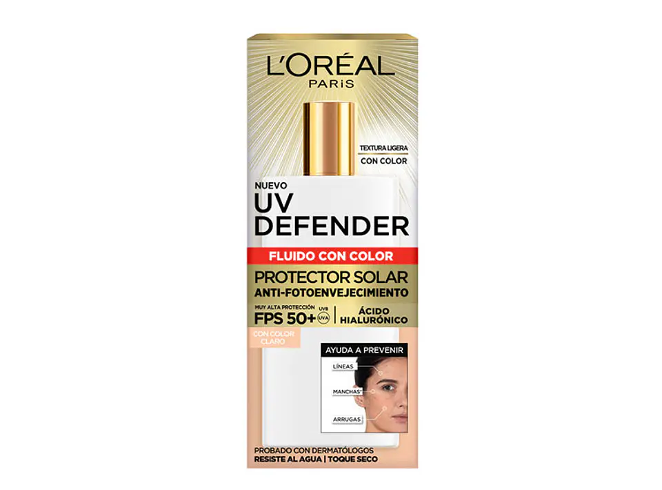 Protector Solar Cuidado Diario - LOREAL Fluido Con Color Claro FPS50+ LOREAL 3