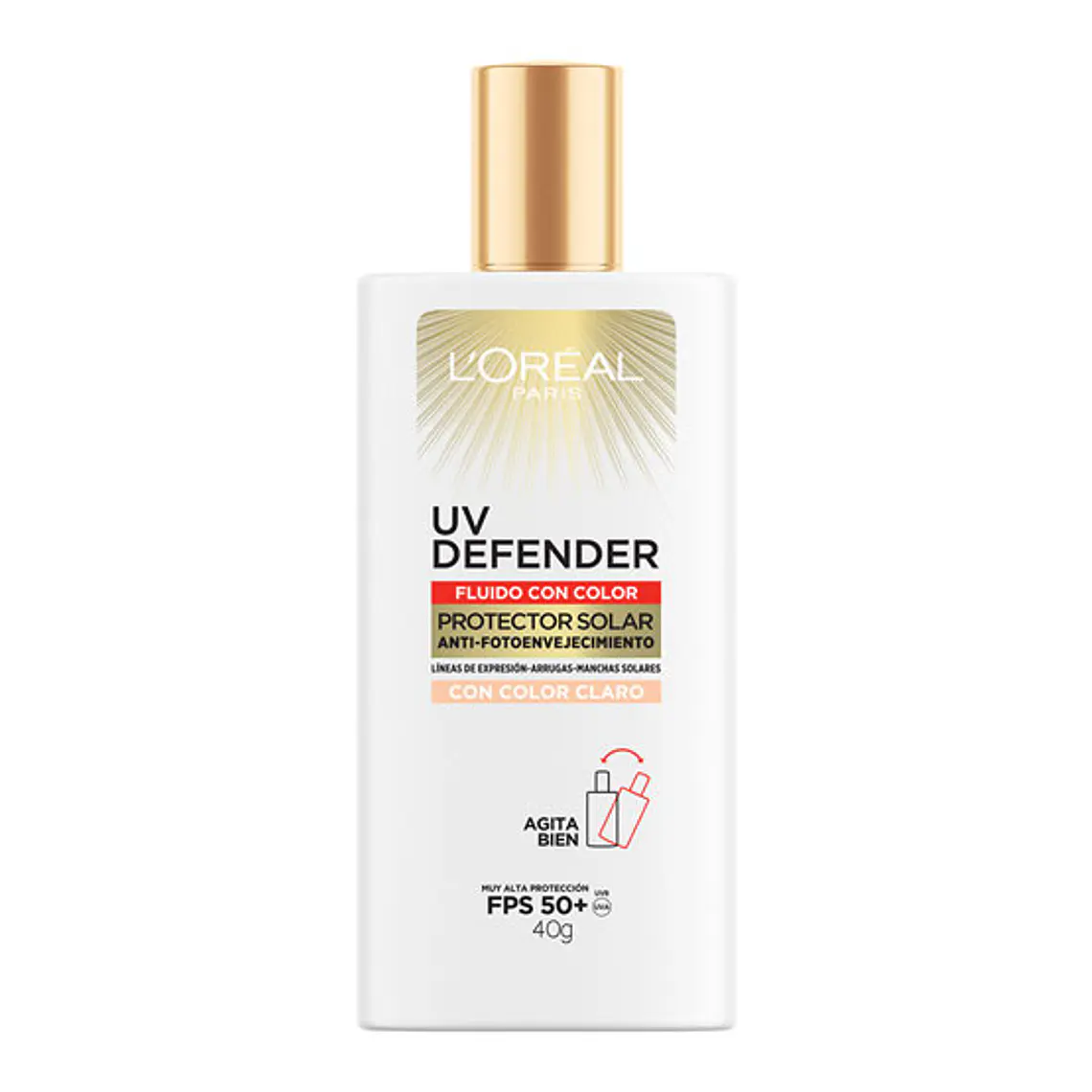 Protector Solar Cuidado Diario - LOREAL Fluido Con Color Claro FPS50+ LOREAL 4