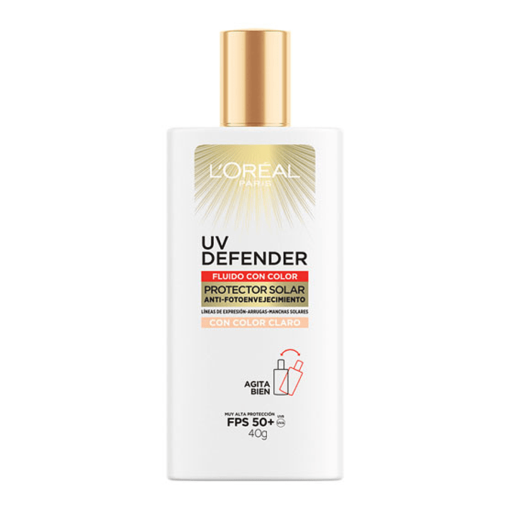 Protector Solar Cuidado Diario - LOREAL Fluido Con Color Claro FPS50+ LOREAL 4