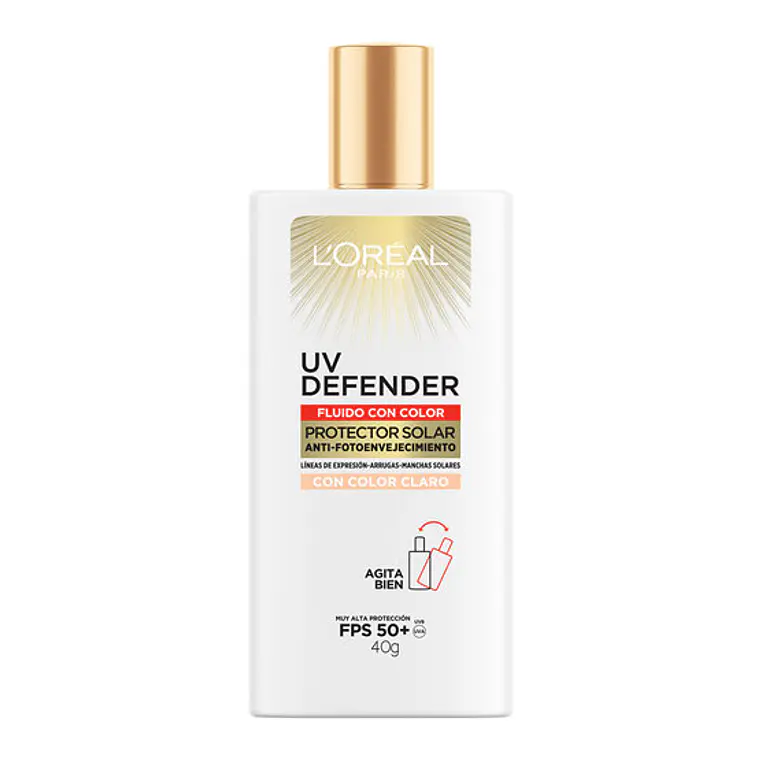 Protector Solar Cuidado Diario - LOREAL Fluido Con Color Claro FPS50+ LOREAL 4