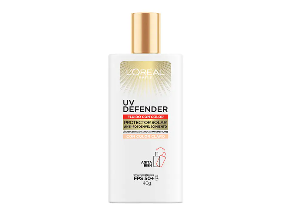Protector Solar Cuidado Diario - LOREAL Fluido Con Color Claro FPS50+ LOREAL 4
