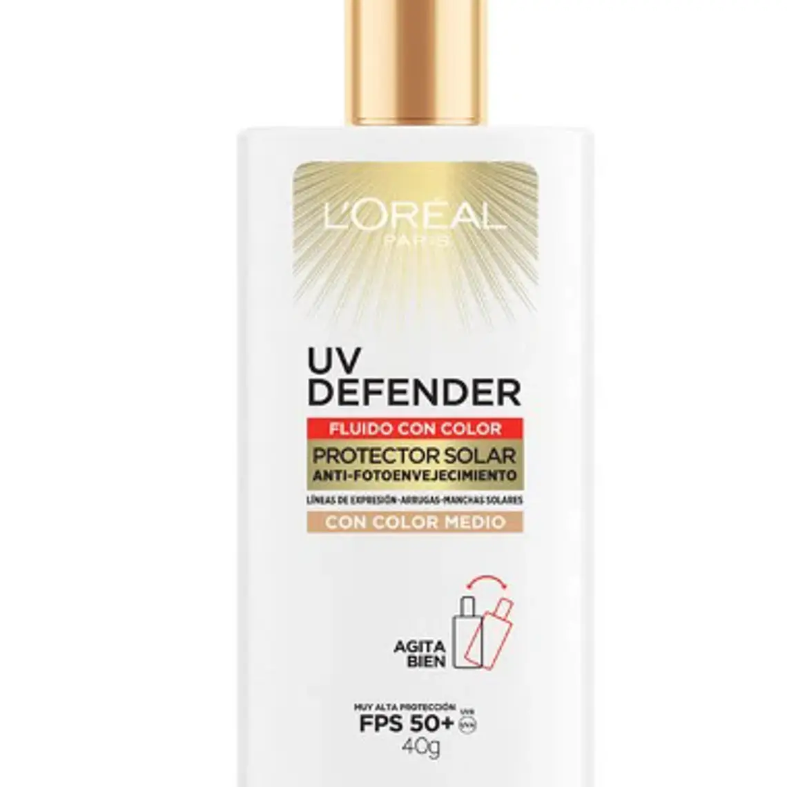Protector Solar Cuidado Diario - LOREAL Fluido Con Color Medio FPS50+ LOREAL 2