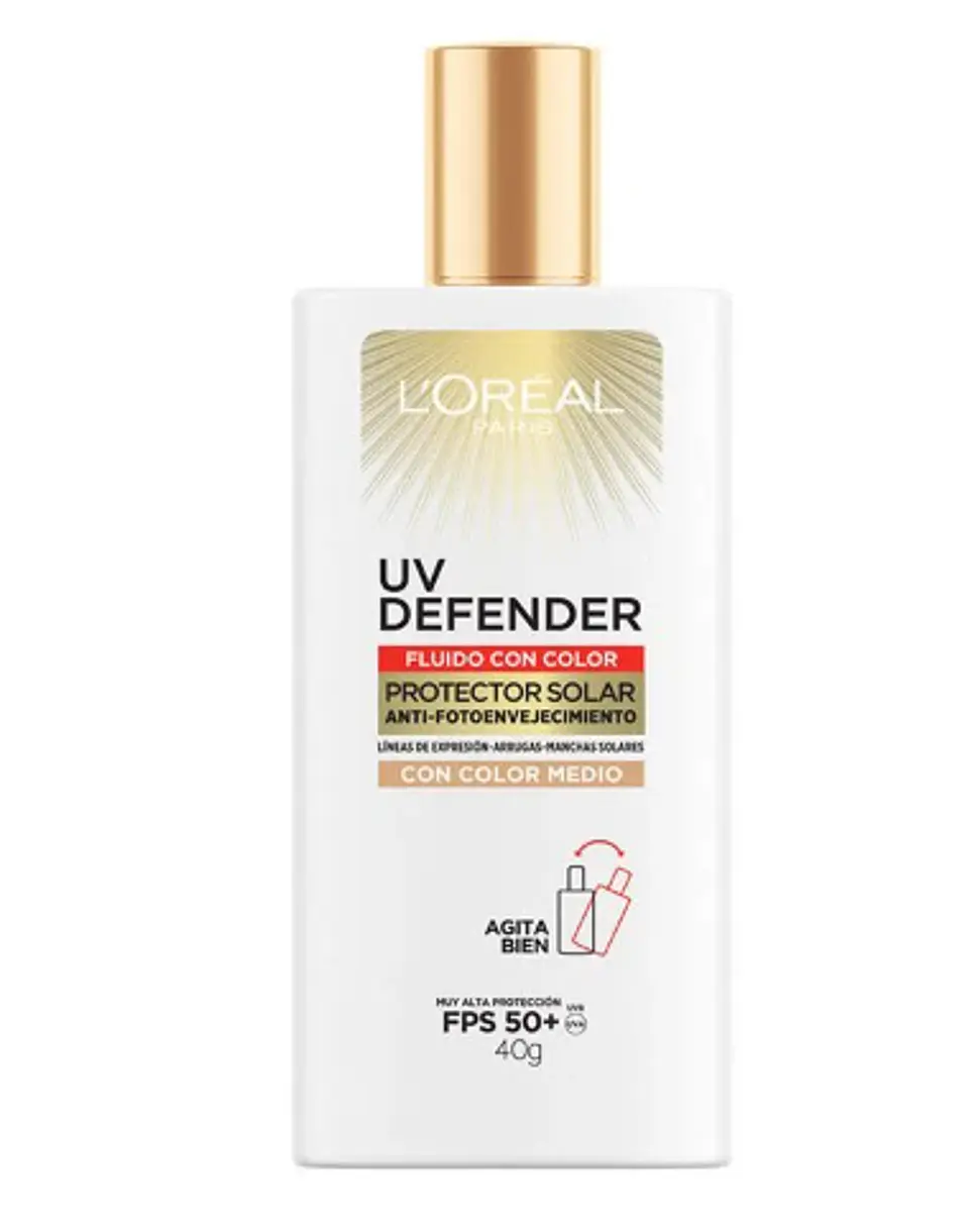 Protector Solar Cuidado Diario - LOREAL Fluido Con Color Medio FPS50+ LOREAL 2
