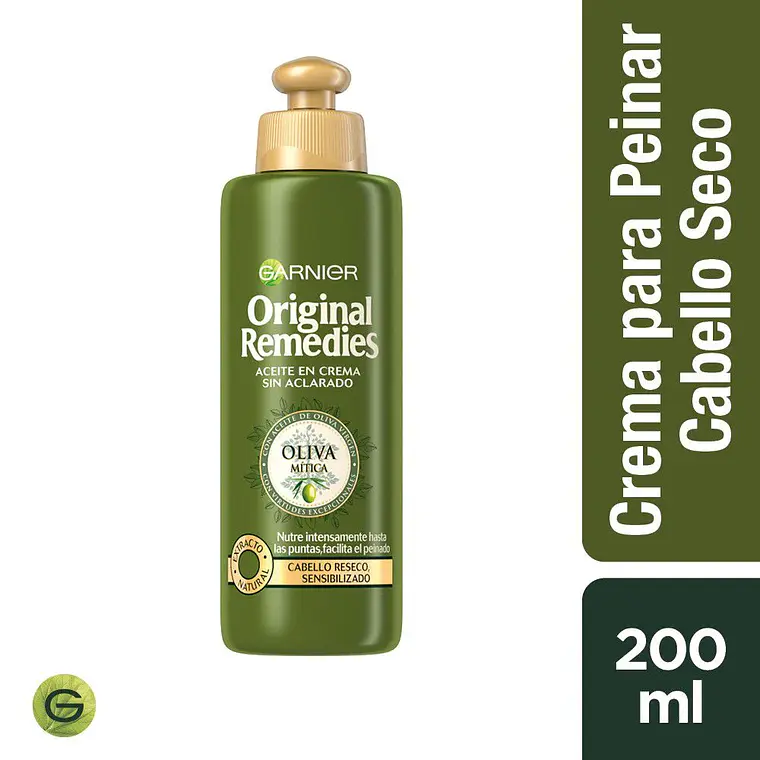 Pack Shampoo + Acondicionador + Crema para Peinar Oliva Mitica Original Remedies - GARNIER 3