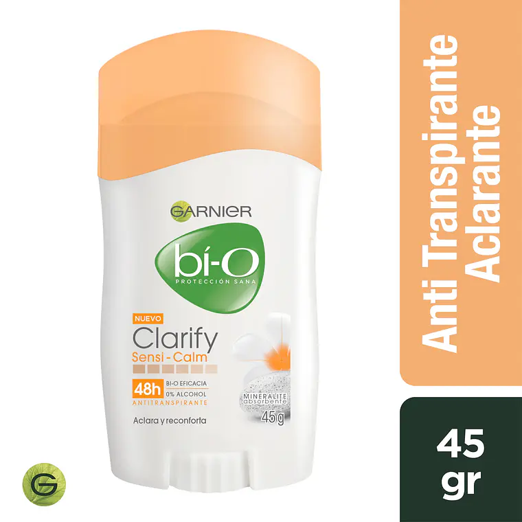 Desodorante Bi-O Clarify Renov Muj Stick 45 gr - GARNIER 1