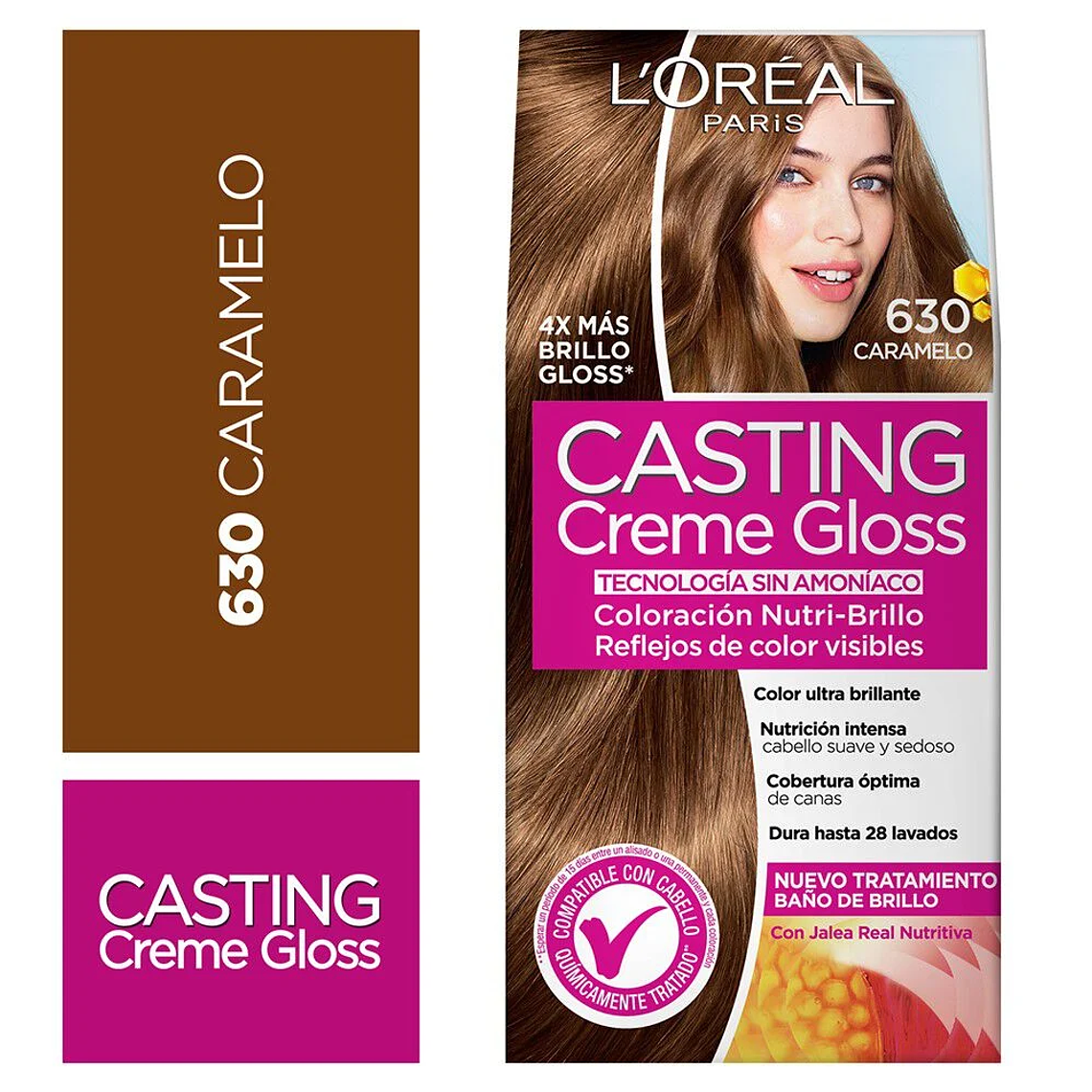 Tintura de Cabello Casting Creme Gloss - LOREAL CARAMELO 630 (45 G) LOREAL 1
