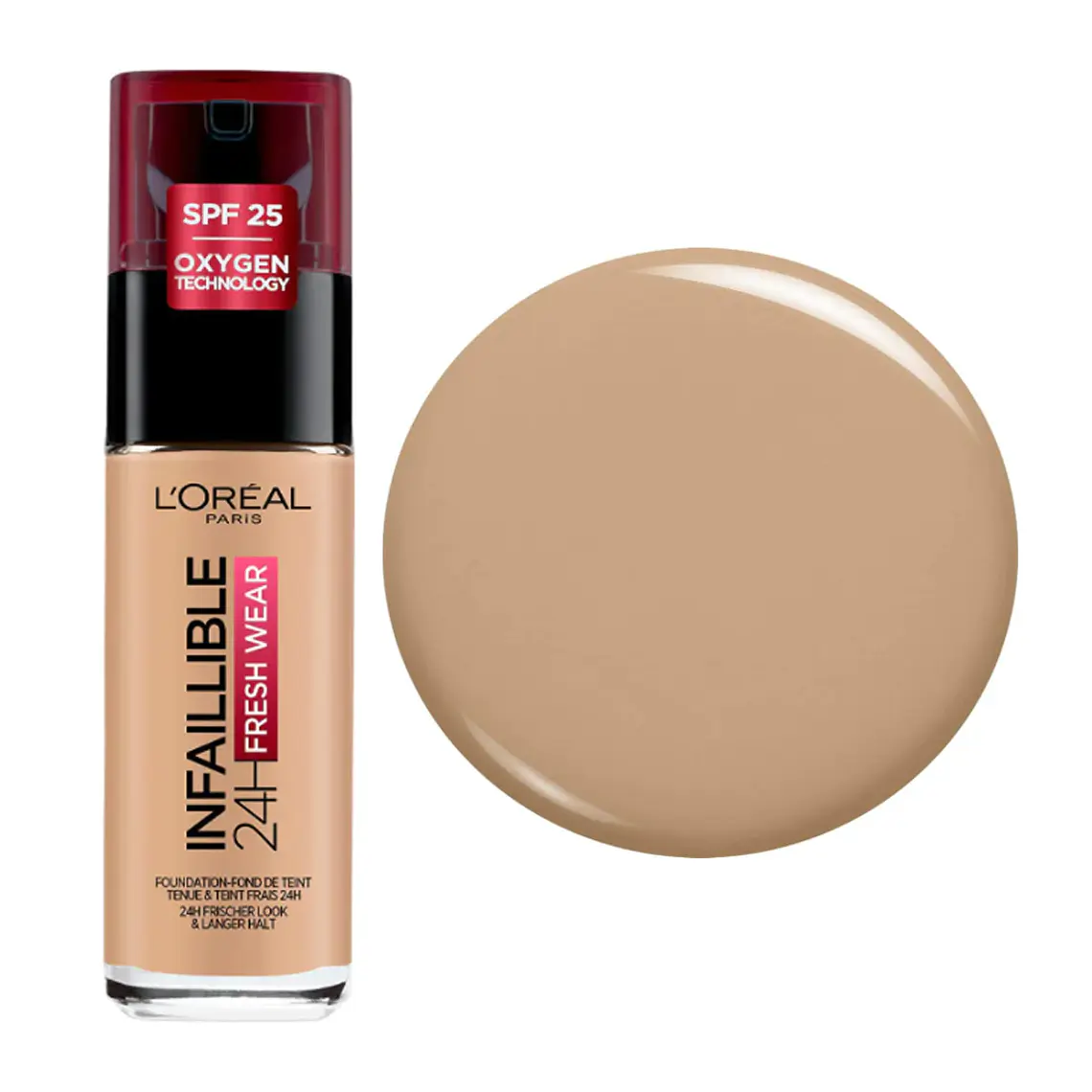 Base de Maquillaje Infaillible 24h 140 Beige Dore - LOREAL 2