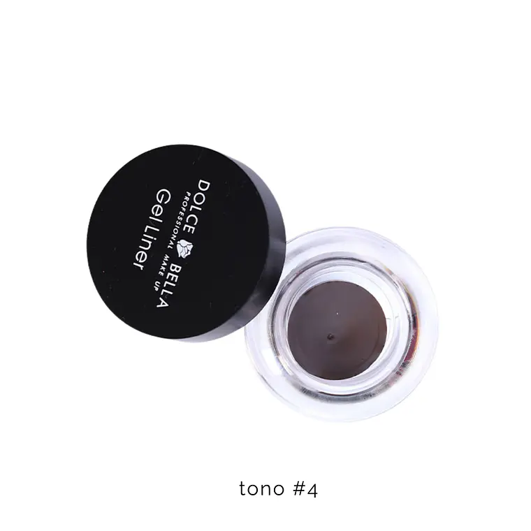 Delineador en Gel Marrón Oscuro #4 Ojos y Cejas - DOLCE BELLA 1