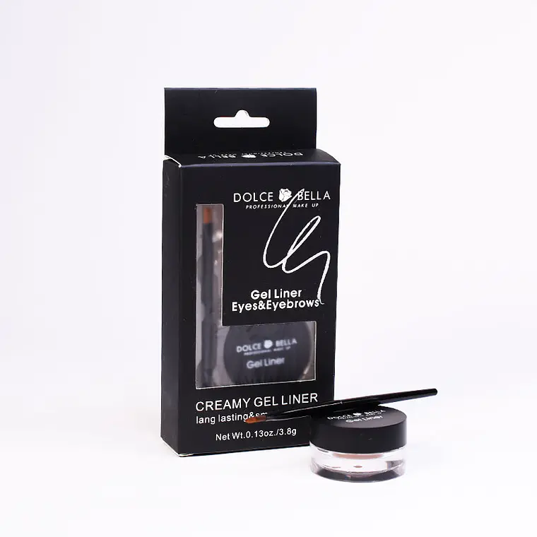 Delineador en Gel Marrón Oscuro #4 Ojos y Cejas - DOLCE BELLA 2