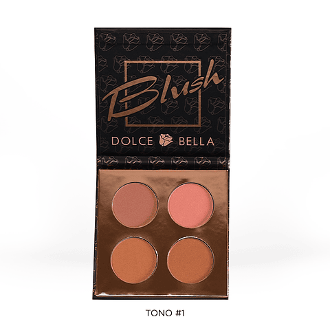 Set Rubores x4 Colores Tono #1 - DOLCE BELLA