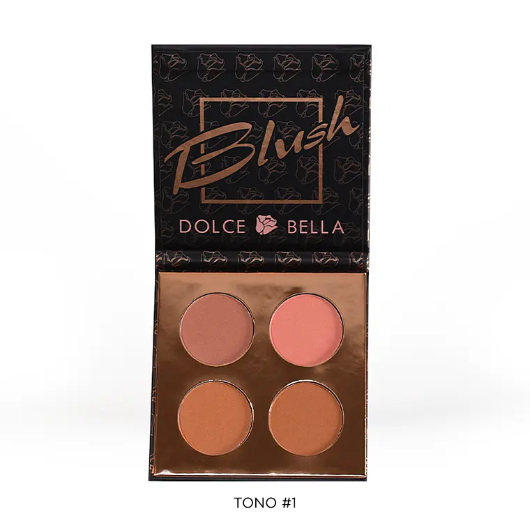 Set Rubores x4 Colores Tono #1 - DOLCE BELLA 1