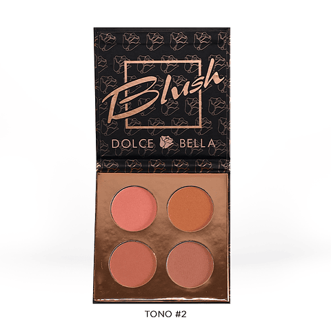 Set Rubores x4 Colores Tono #2 - DOLCE BELLA