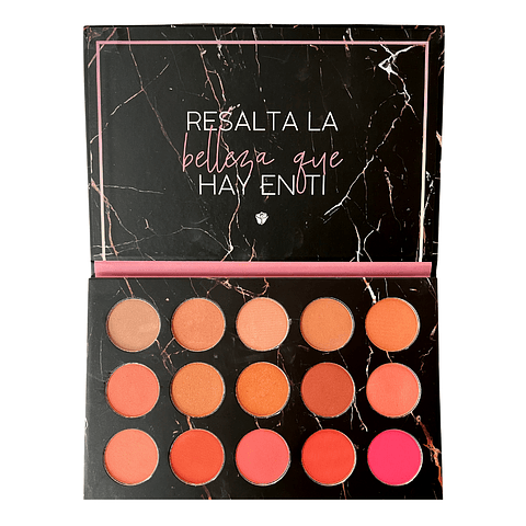 Pallete Rubores x15 Tonos - DOLCE BELLA
