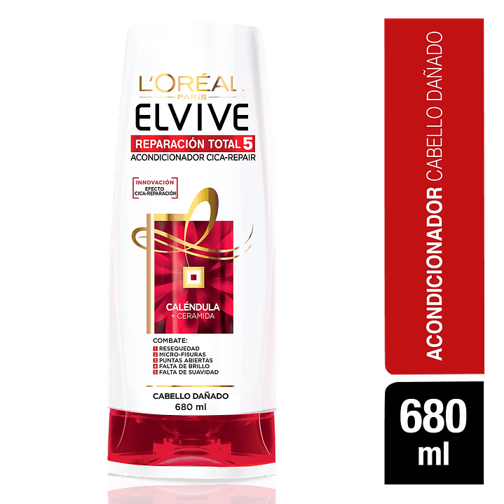 Acondicionador Elvive RT5 Cica-Repair 680 ml - LOREAL 1