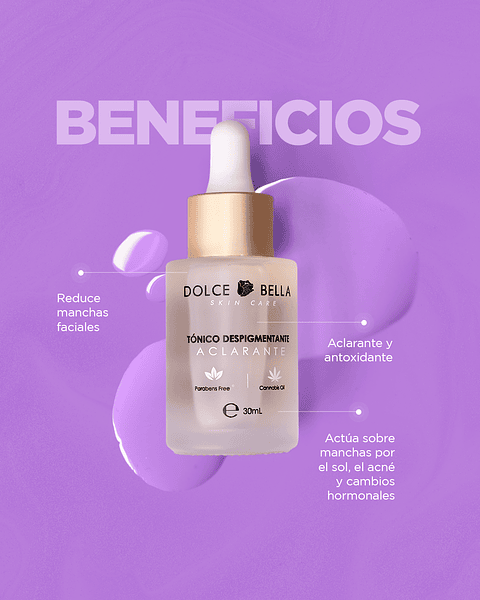 Tónico Facial Aclarante 30 ml - DOLCE BELLA