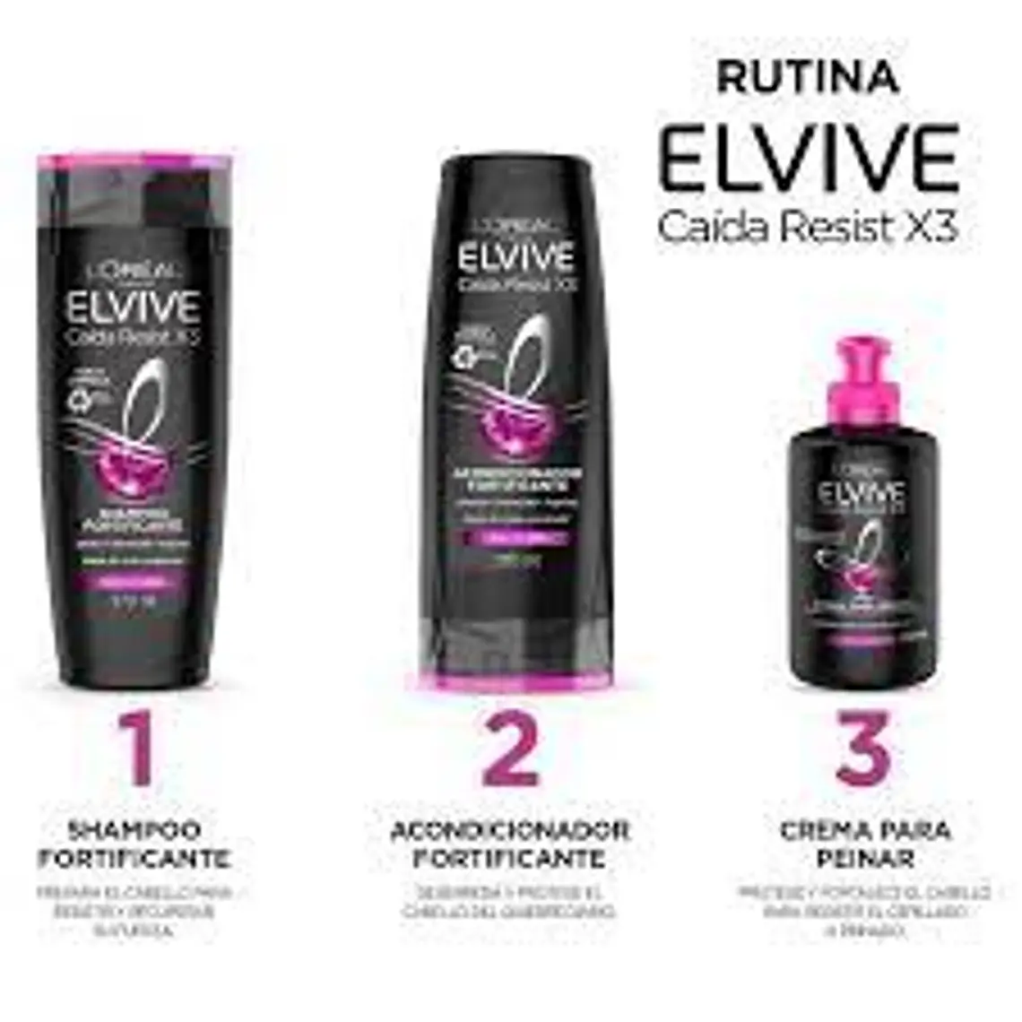 Acondicionador Elvive Caída Resist x3 370 ml - LOREAL 2