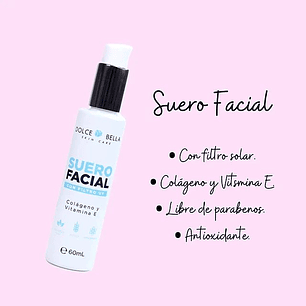 Suero Facial con Filtro UV y Vitamina E 60ml Serum - DOLCE BELLA