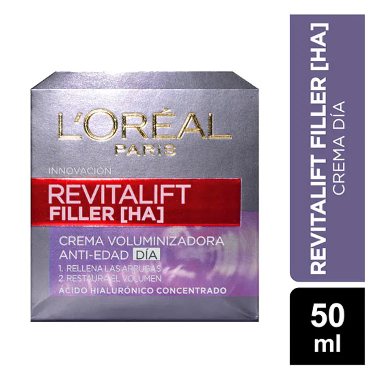 Crema Facial Revitalift Filler Día Anti-Arrugas 50 ml - LOREAL 1