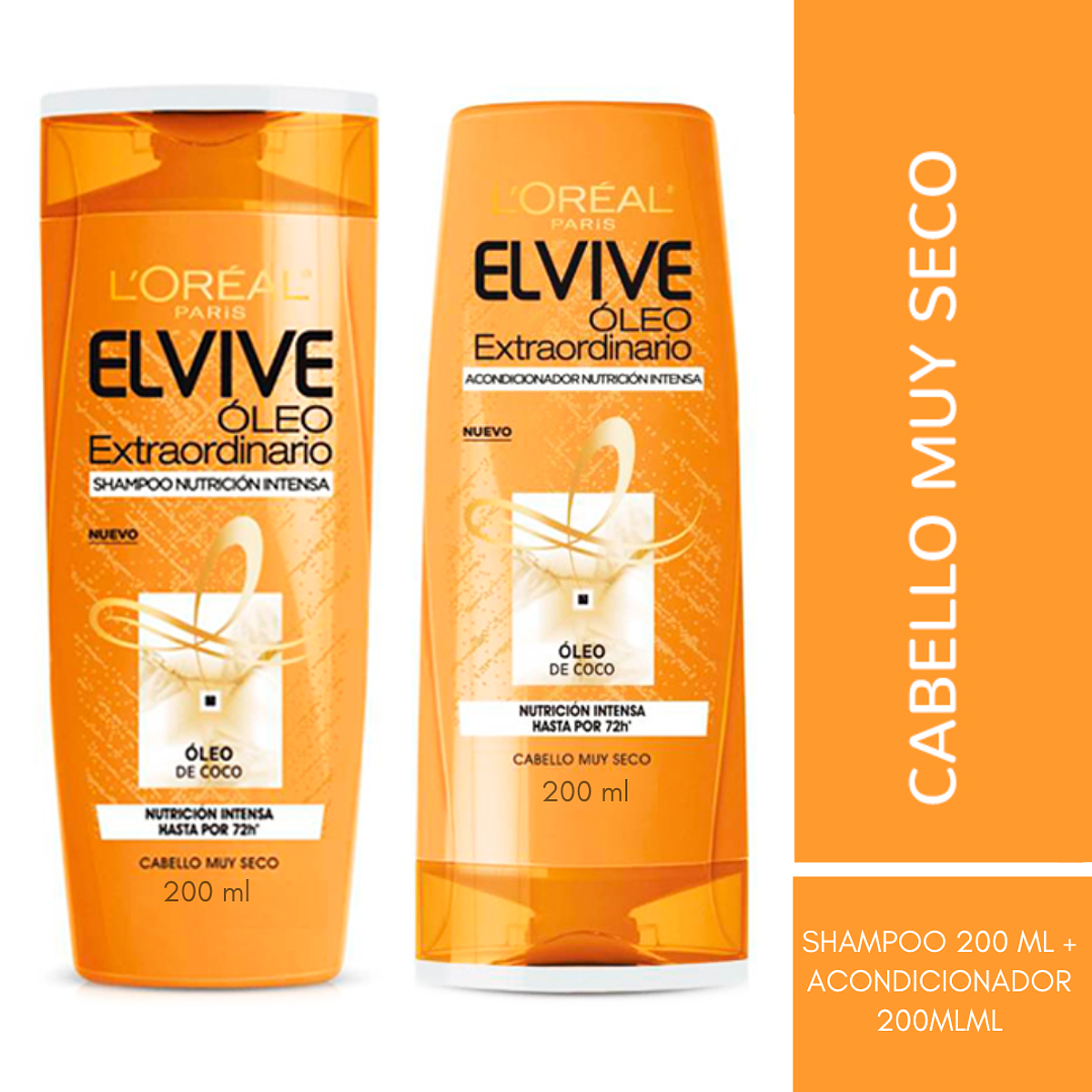 Pack Elvive Óleo Extraordinario Shampoo 200 ml + Aco 200 ml