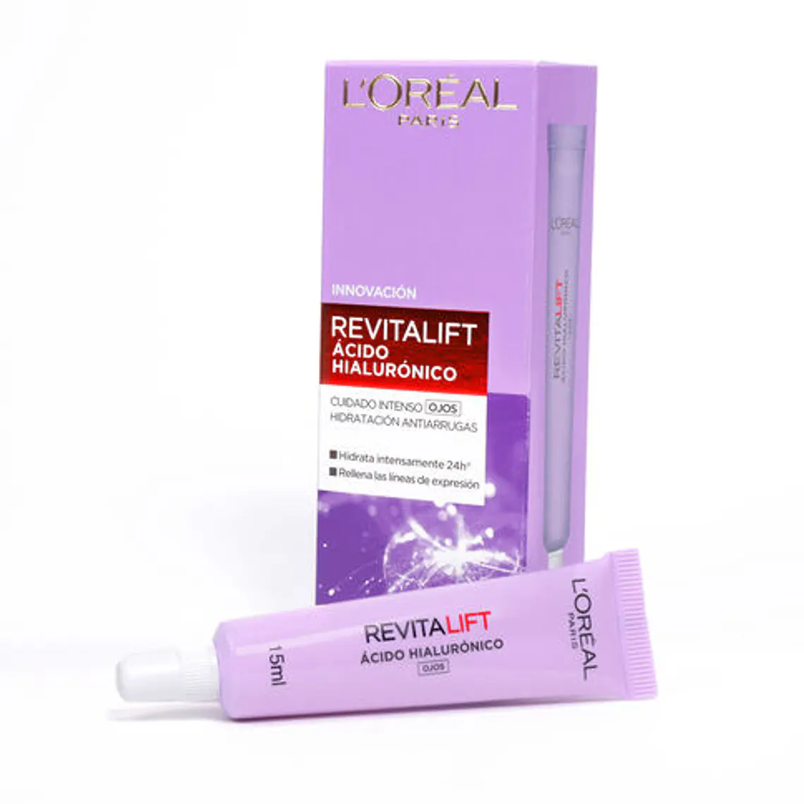 Set Anti-Arrugas Rutina Crema Día+Noche + Ampollas Ácido Hialurónico + Mascarilla + Contorno de Ojos - LOREAL- COPIAR 3