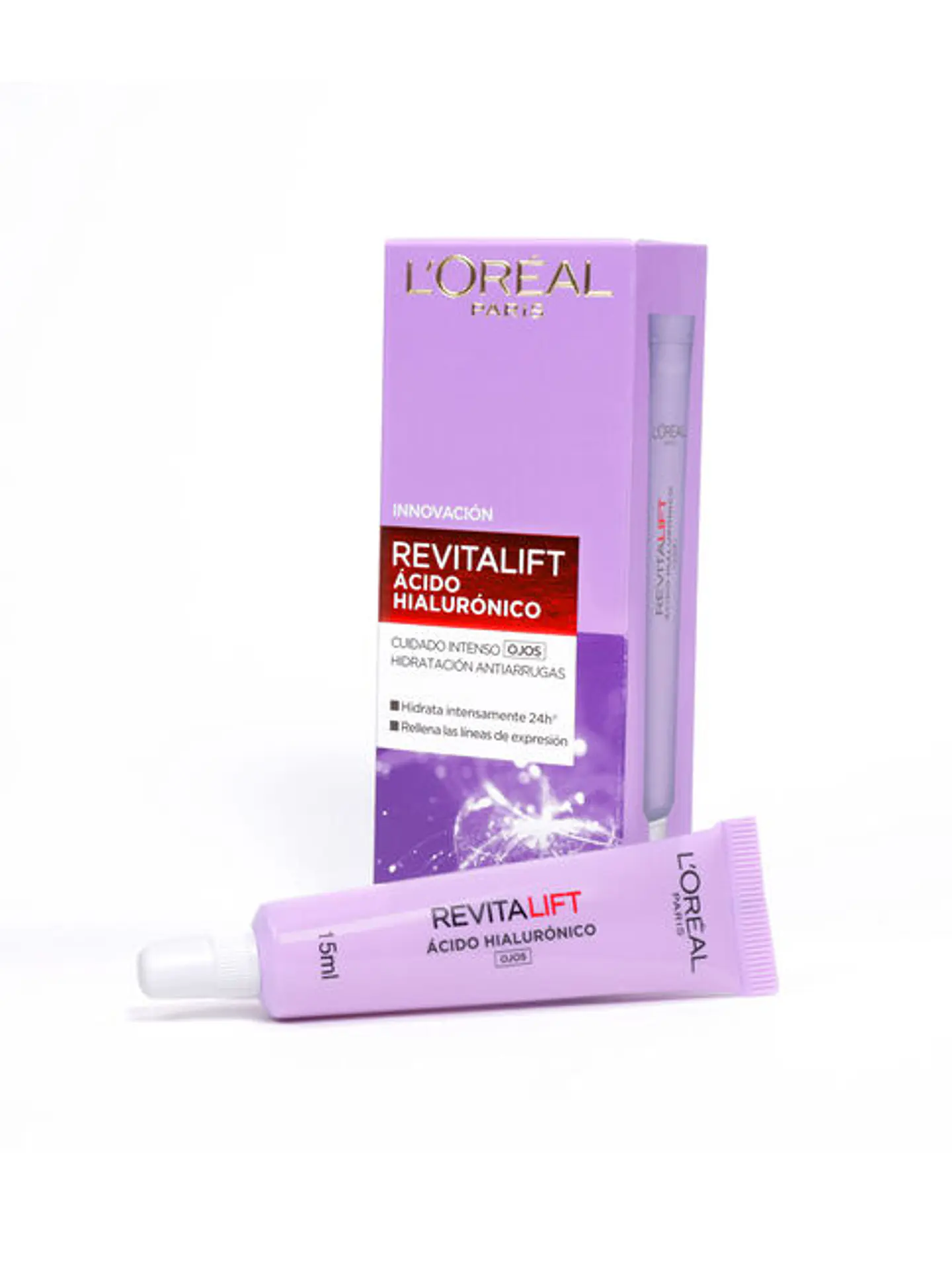 Set Anti-Arrugas Rutina Crema Día+Noche + Ampollas Ácido Hialurónico + Mascarilla + Contorno de Ojos - LOREAL- COPIAR 3
