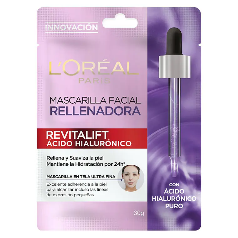 Set Anti-Arrugas Rutina Crema Día+Noche + Ampollas Ácido Hialurónico + Mascarilla + Contorno de Ojos - LOREAL- COPIAR 6