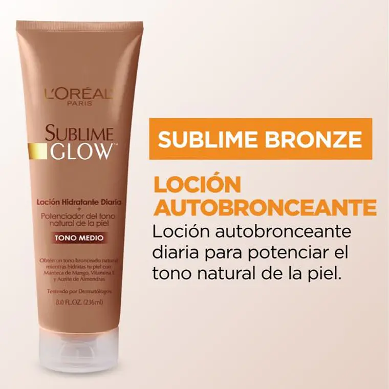 Bronceador Sublime Glow Medium Skin Tono Medio - LOREAL 2