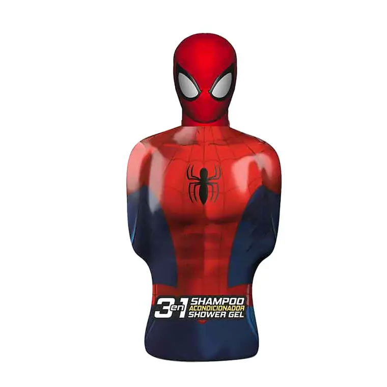 Shampoo 3 en 1 Acondicionador y Gel Shawer Spiderman 3D 300 ml 1