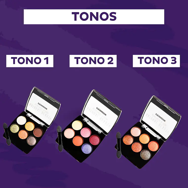 Sombra x6 Colores Tono #1 - DOLCE BELLA 3