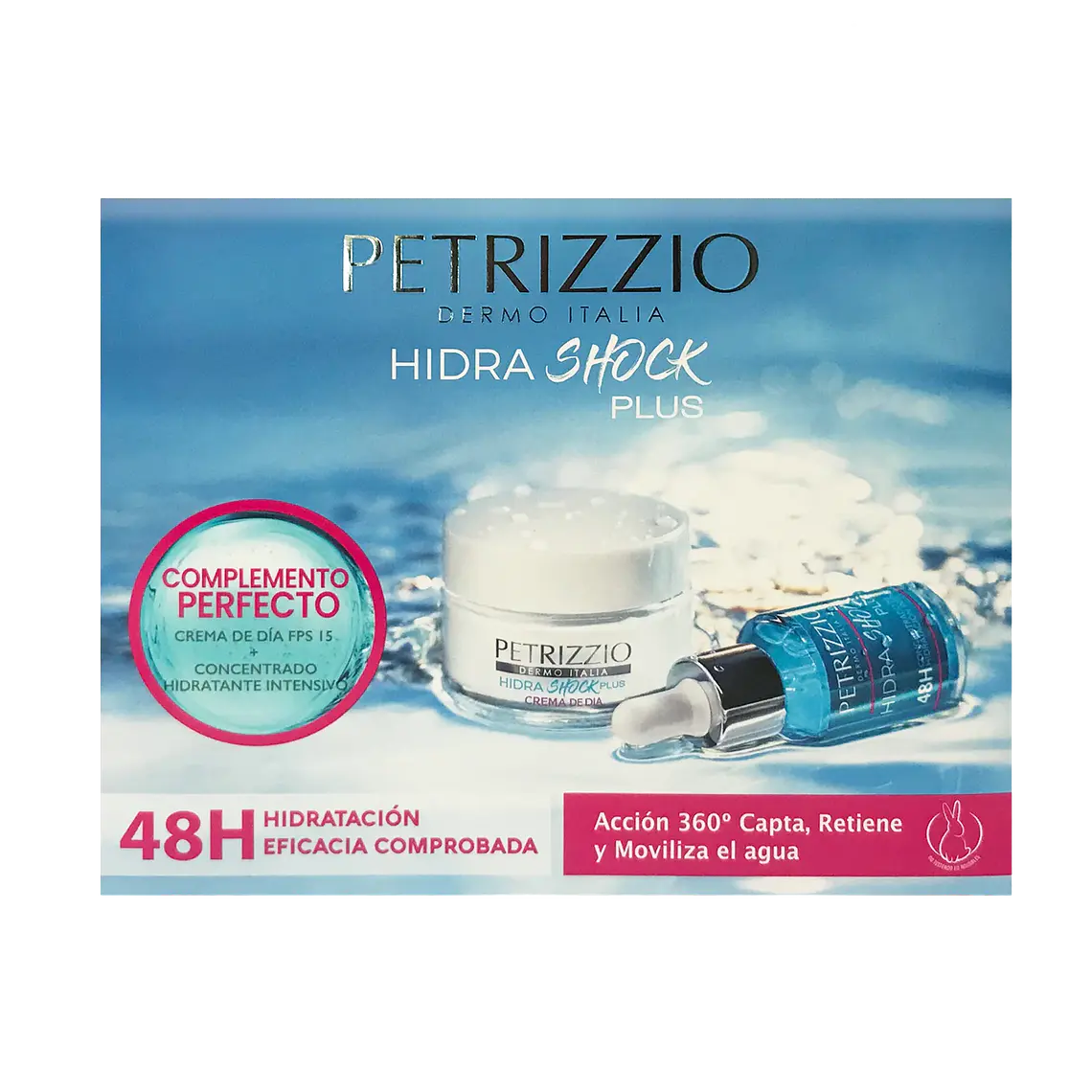 Set de Crema Día FPS15 + Sérum HidraShock Plus - PETRIZZIO 2