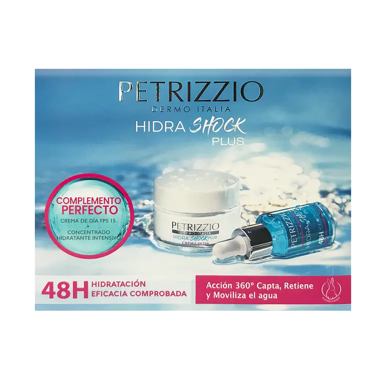 Set de Crema Día FPS15 + Sérum HidraShock Plus - PETRIZZIO 2