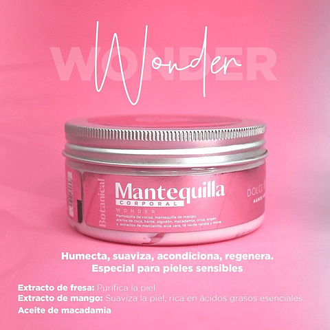 Mantequilla Corporal Wonder 170g - DOLCE BELLA