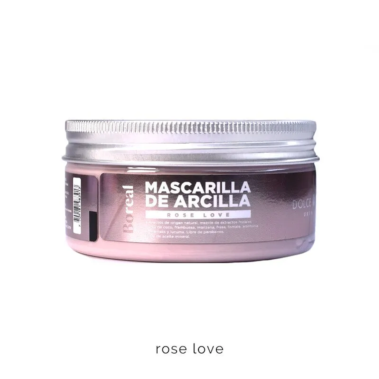 Mascarilla de Arcilla Rose Love 190g - DOLCE BELLA 1