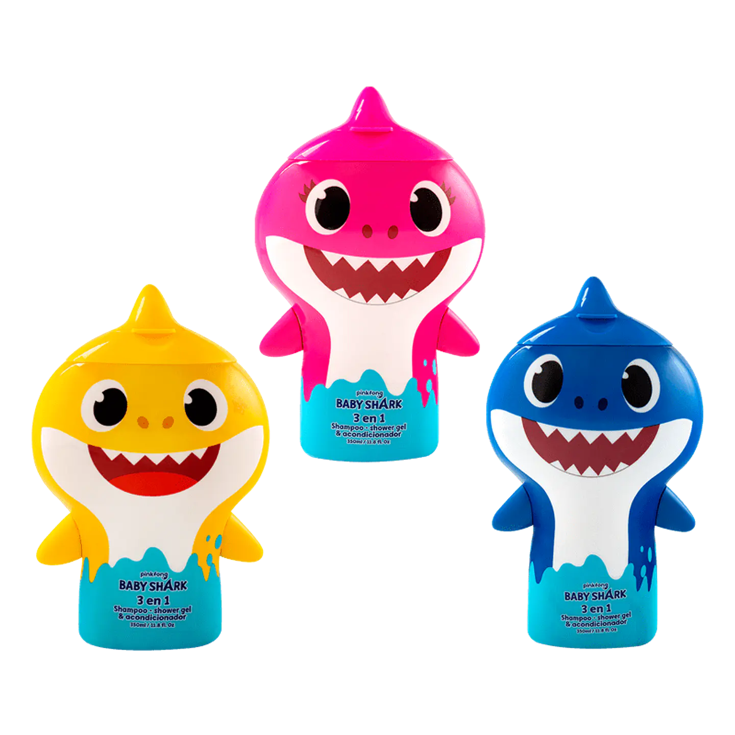 Shampoo Baby Shark 350ml 3 en 1  2