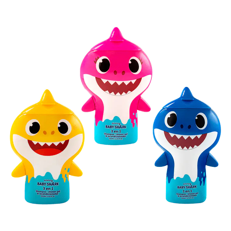 Shampoo Baby Shark 350ml 3 en 1  2