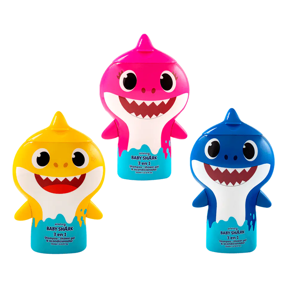 Shampoo Baby Shark 350ml 3 en 1  2