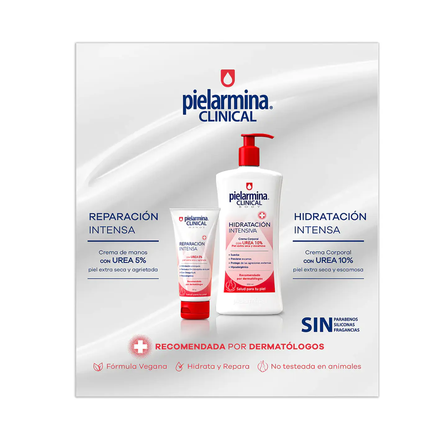 Set Cremas Reparación Intensiva Pielarmina Clinical 2